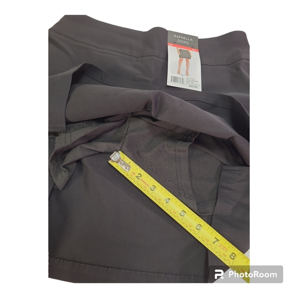 Rafaella Women's Wide Waistband Stretch Pull-On Style Black Skort Size X-Small - Picture 7 of 10